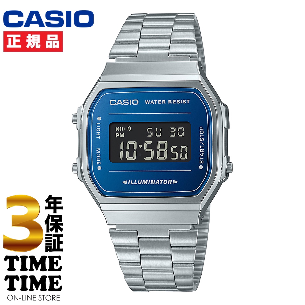 CASIO CLASSIC カシオクラシック ブルー シルバー A168WEM-2BJF 【安心の3年保証】