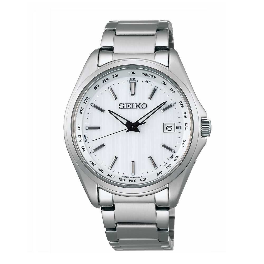 SEIKO SELECTION セイコーセレクション 腕時計 メンズ ソーラー電波 チタン ホワイト シルバー SBTM287 【安心の3年保証】