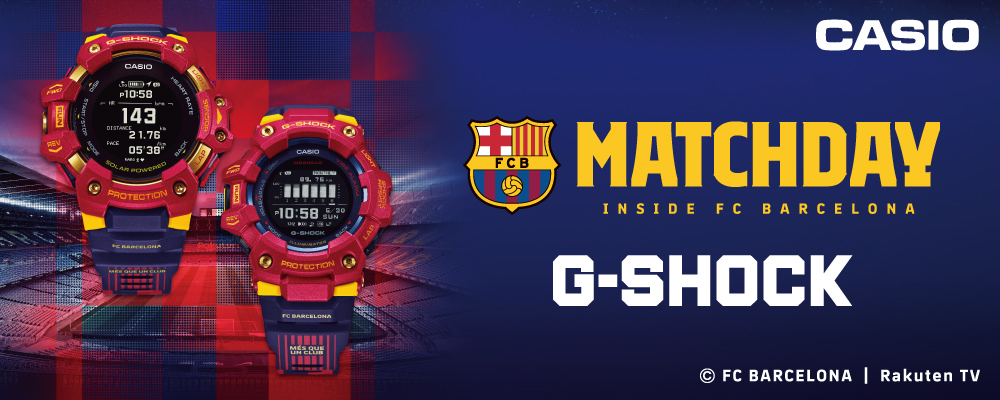 CASIO カシオ G-SHOCK Gショック G-SQUAD FC Barcelona Matchday
