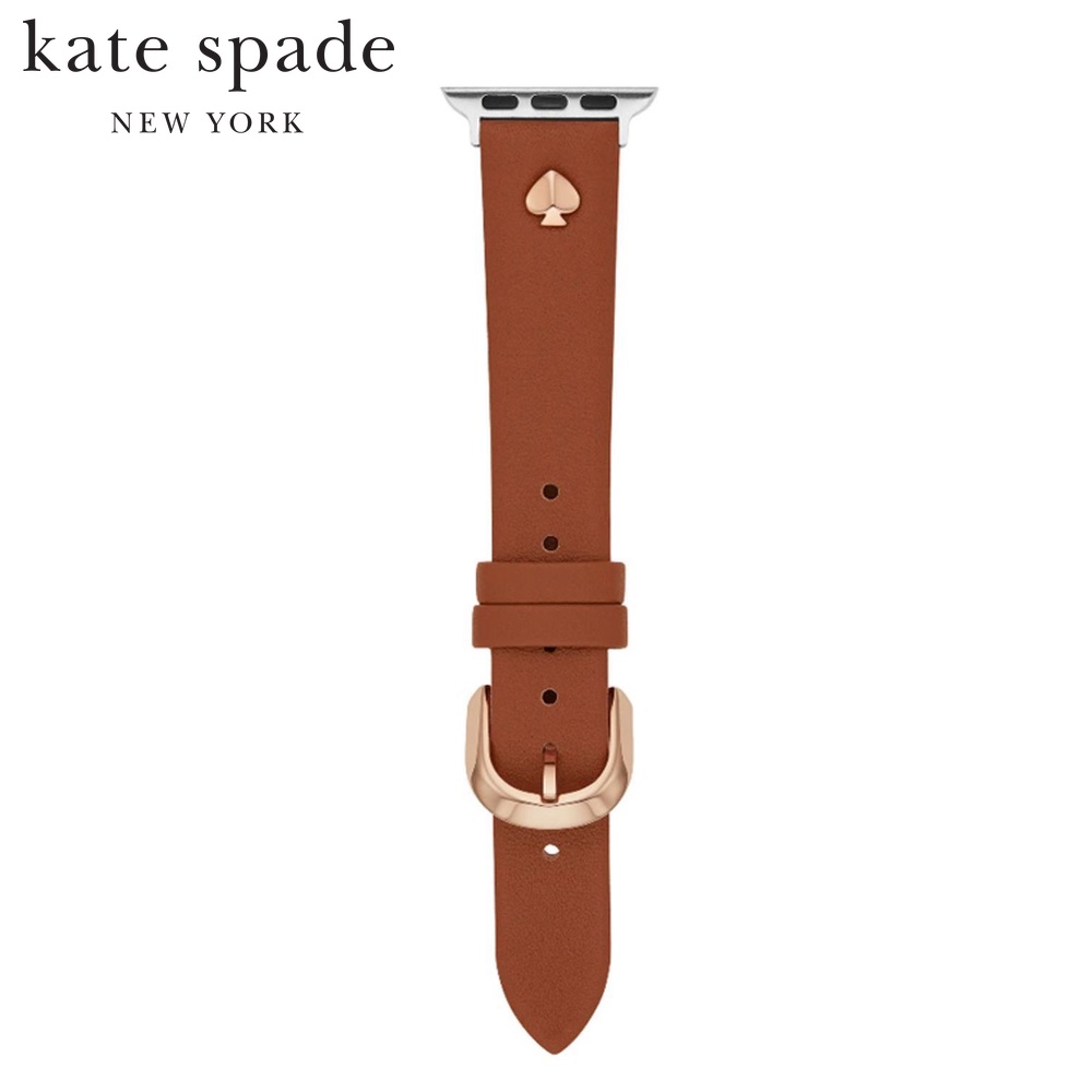 Kate Spade ケイトスペード Apple Watch用ベルト アップルウォッチ レザー 38/40/41mm対応 ブラウン KSS0093