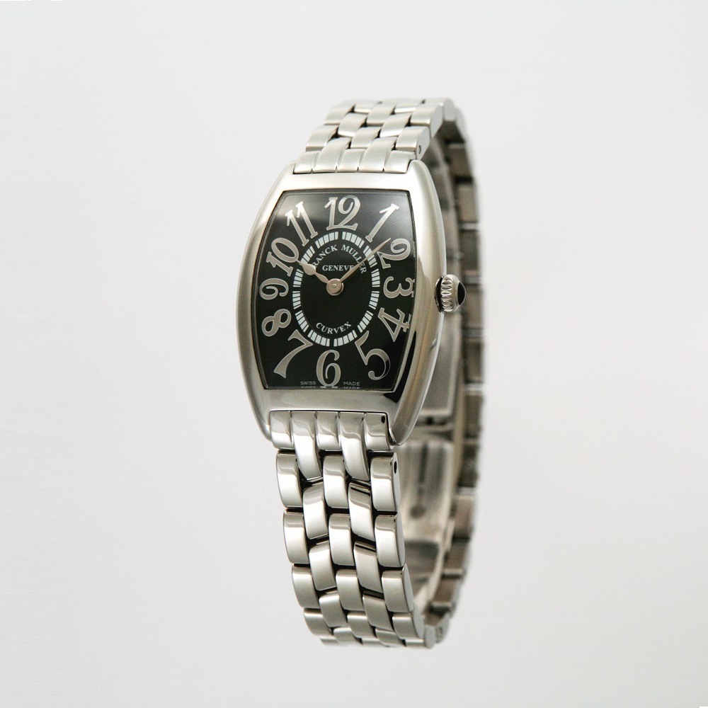 [フランクミュラー]新品・純正BOX付 FRANCK MULLER 腕時計 トノーカーベックス ブラック/ステンレスブレス 1752QZ レディース 【並行輸入品・1年保証】腕時計