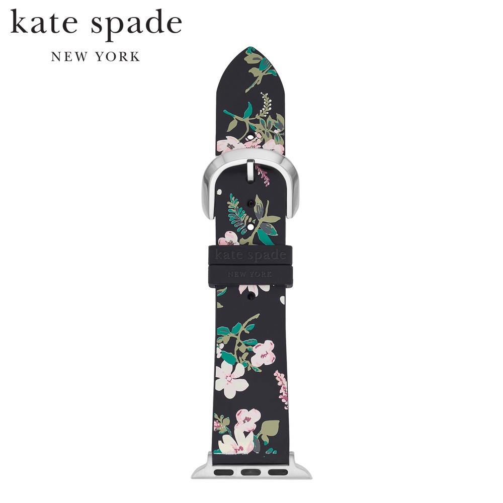Kate Spade ケイトスペード Apple Watch用ベルト アップルウォッチ シリコン 38/40/41mm対応 ブラック KSS0011