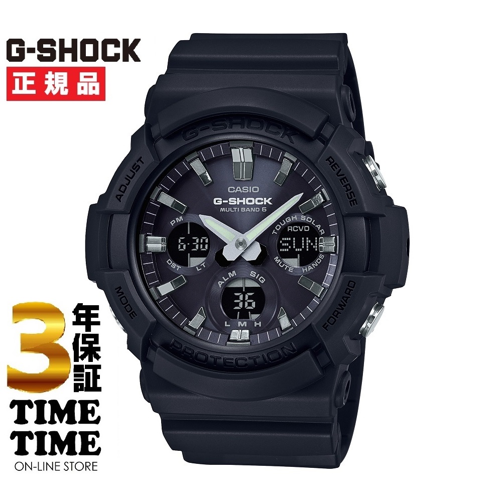 CASIO カシオ G-SHOCK Gショック ソーラー電波 ブラック GAW-100B-1AJF 【安心の3年保証】