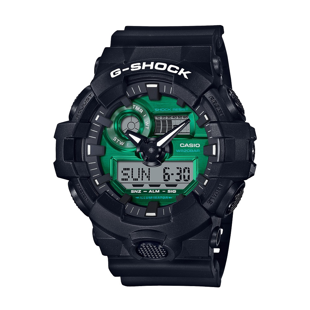 CASIO カシオ G-SHOCK Gショック Black and Green Series GA-700MG-1AJF 【安心の3年保証】 腕時計