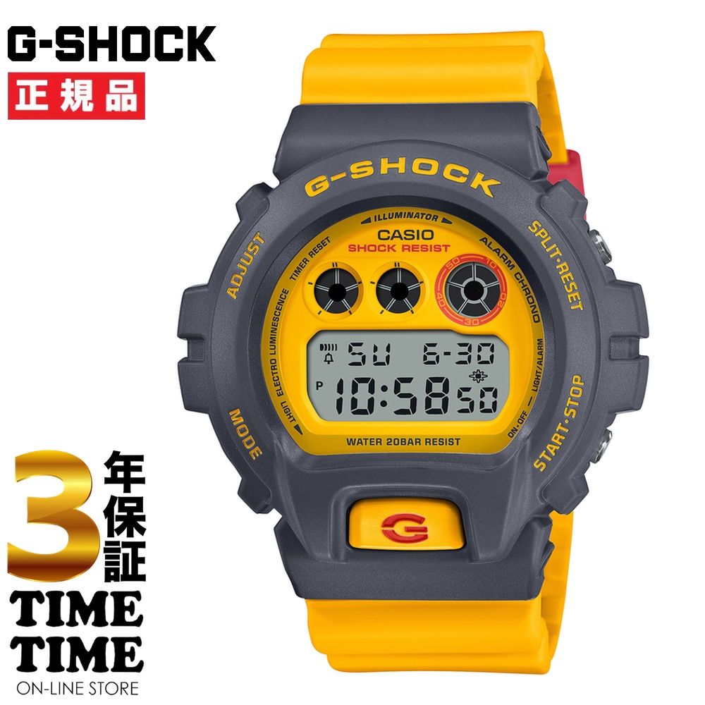 CASIO カシオ G-SHOCK Gショック イエロー グレー DW-6900Y-9JF 【安心の3年保証】