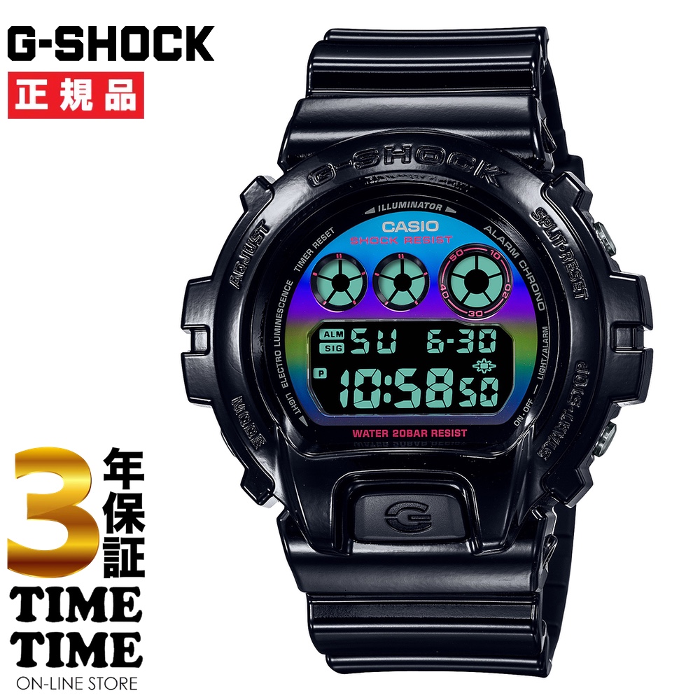 CASIO カシオ G-SHOCK Gショック Virtual Rainbow：Gamer’s RGB series ブラック レインボー DW-6900RGB-1JF 【安心の3年保証】