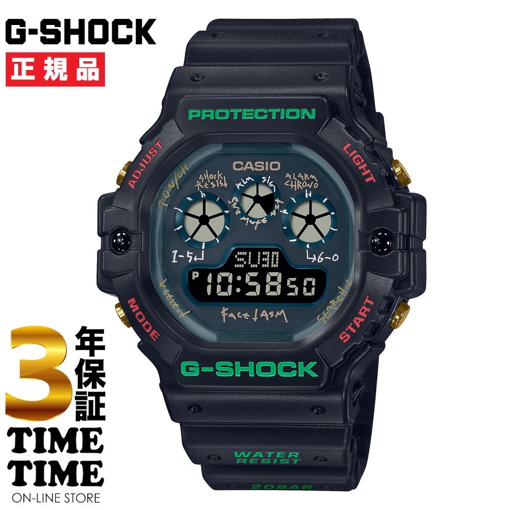 CASIO カシオ G-SHOCK Gショック FACETASM コラボモデル ブラック DW-5900FA-1JR 【安心の3年保証】