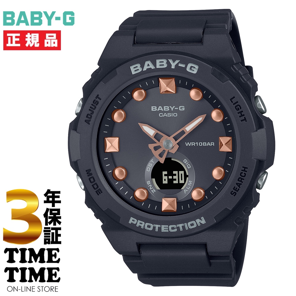 CASIO カシオ BABY-G ベビーG ビーチ ブラック BGA-320-1AJF 【安心の3年保証】