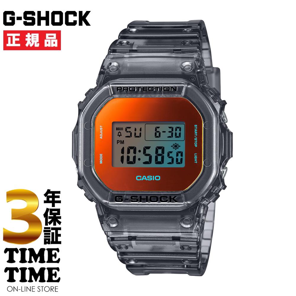 CASIO カシオ G-SHOCK Gショック BEACH TIME LAPSE series グレースケルトン オレンジ DW-5600TLS-8JF 【安心の3年保証】