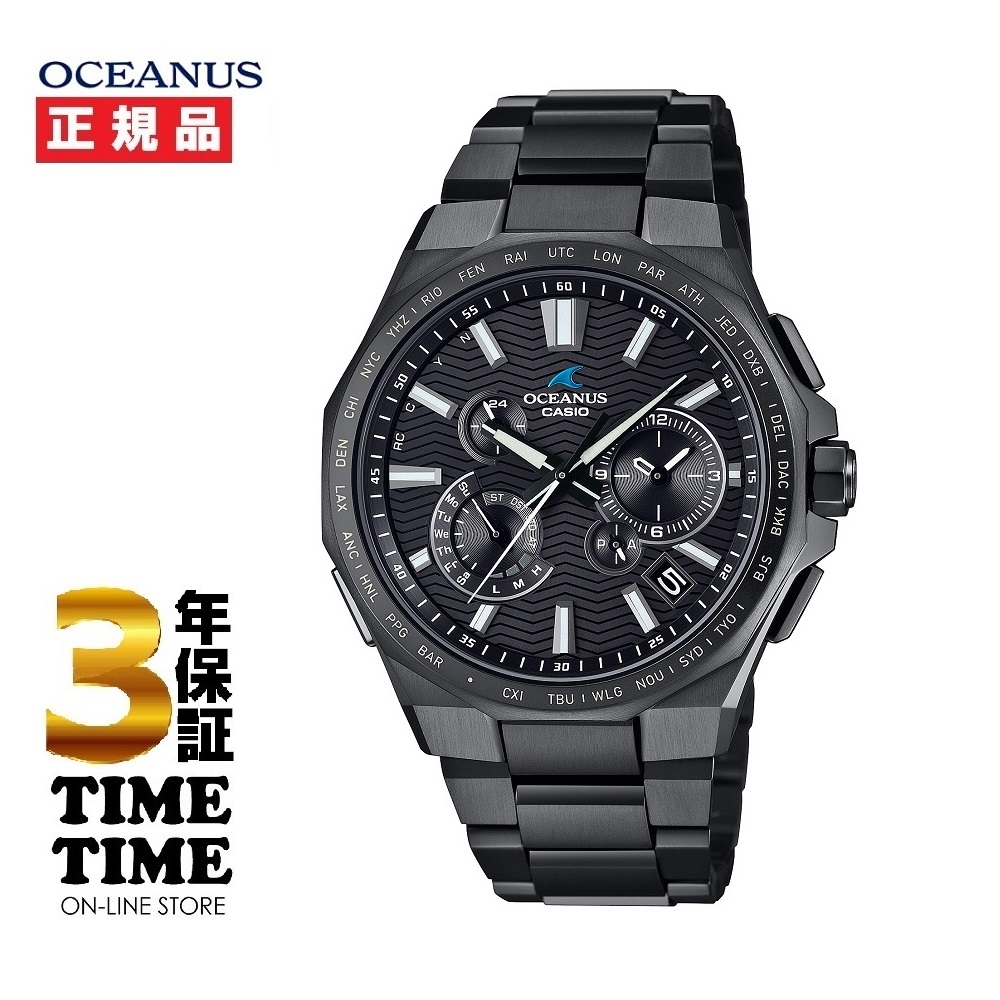 CASIO カシオ OCEANUS Manta オシアナス マンタ オールブラック採用モデル OCW-T6000B-1AJF【安心の5年保証】