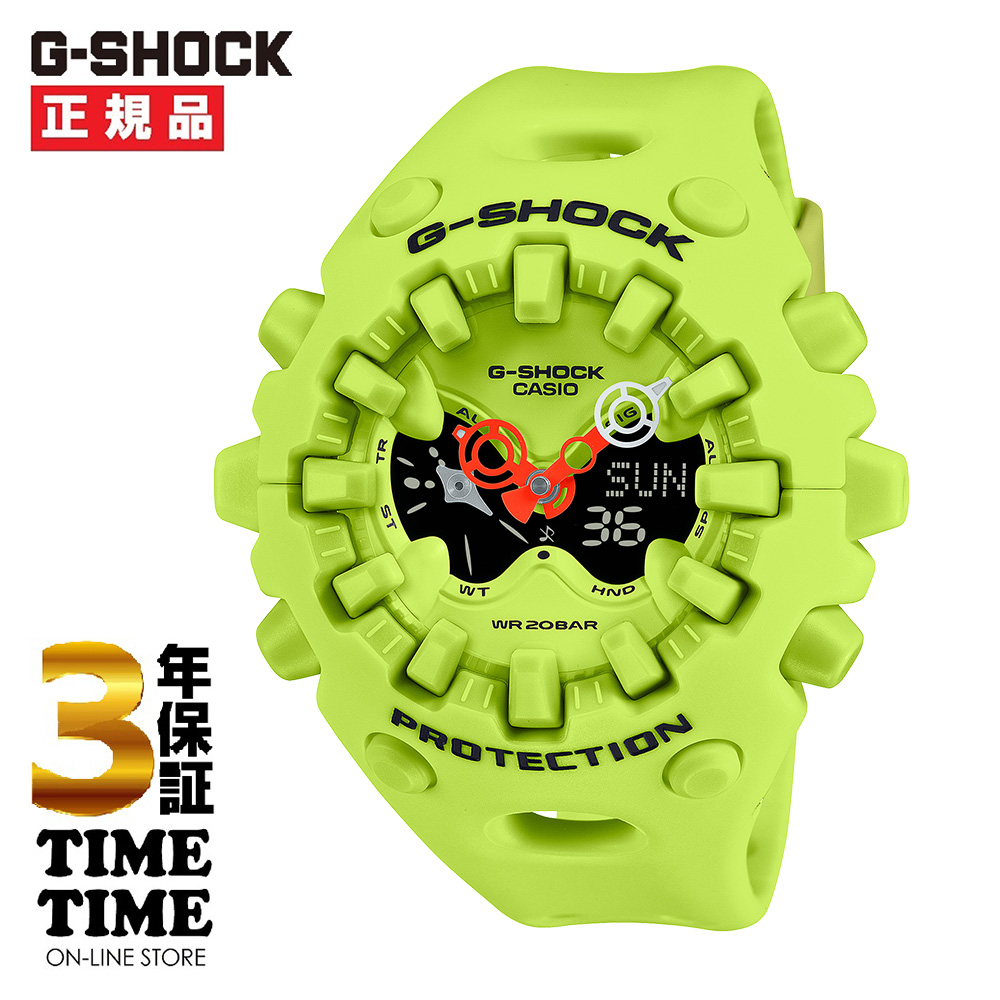 CASIO カシオ G-SHOCK Gショック ネオンイエロー 大容量電池採用モデル GA-V01-9AJF【安心の5年保証】