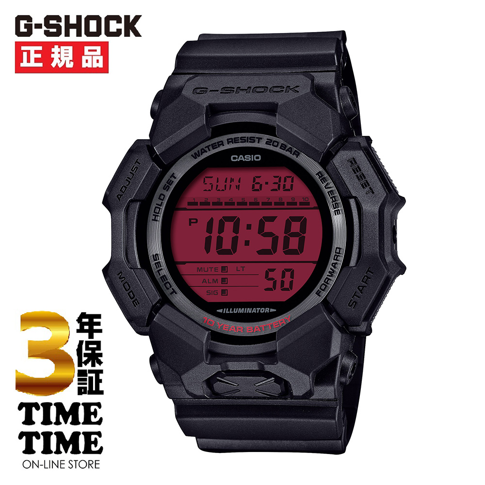 CASIO カシオ G-SHOCK Gショック メンズ デジタル オールブラック カラー液晶 GD-010BBR-1JF 【安心の5年保証】