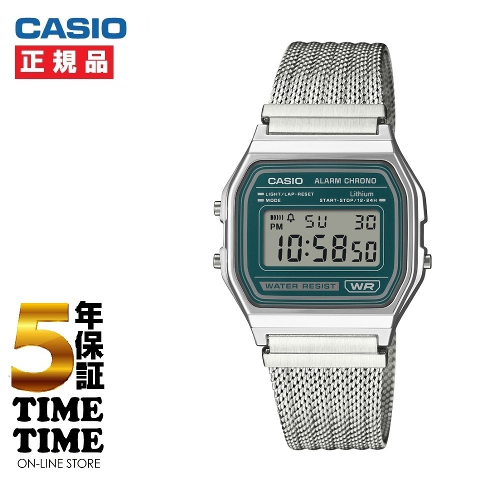 CASIO CLASSIC カシオクラシック 角型 シルバー A158WEM-3JF【安心の5年保証】