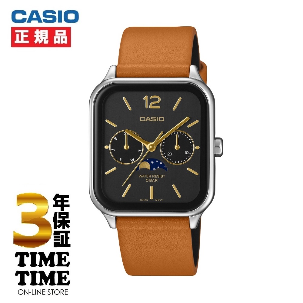 CASIO Collection カシオクラシック 角型 ムーンフェイズ MTP-M305L-1AJF 【安心の5年保証】