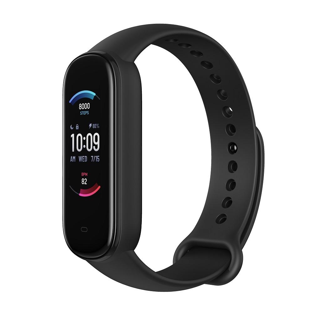 ＜先着30名様にUSB充電器プレゼント！＞ハンドタオル付！Amazfit アマズフィット BAND5 ブラック SP170022C01 【安心のメーカー1年保証】