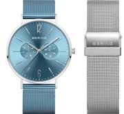 BERING ベーリング Mens Unisex Changes Ice Blue 14240-809-J メンズユニセックス腕時計 チェンジズ アイスブルー メッシュベルト【安心の5年保証】
