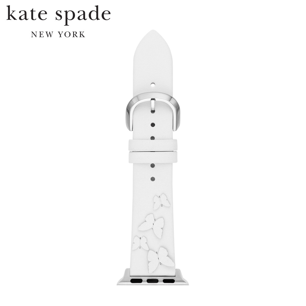 Kate Spade ケイトスペード Apple Watch用ベルト アップルウォッチ レザー 38/40/41mm対応 ホワイト KSS0127