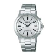 SEIKO SELECTION セイコーセレクション スピリット ソーラー電波 腕時計 メンズ ホワイト シルバー SBTM167 【安心の5年保証】 入学 就職 御祝