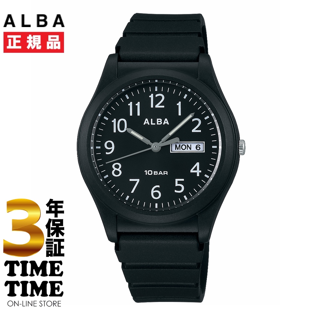 SEIKO セイコー ALBA アルバ メンズ アナログ ブラック AQPJ411 【安心の3年保証】