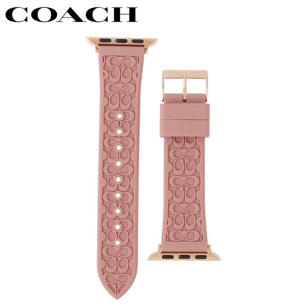 COACH コーチ Apple Watch用ベルト Pink Texture Rubber 38mm/40mm対応 14700040