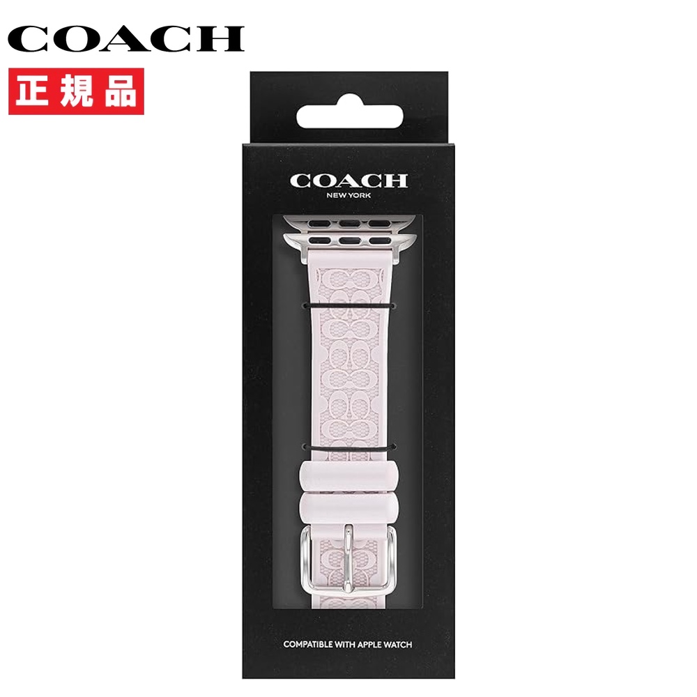 COACH コーチ Apple Watch用 ベルト バンド 38mm/40mm/41mm 対応 レディース ピンク シリコン 14700212