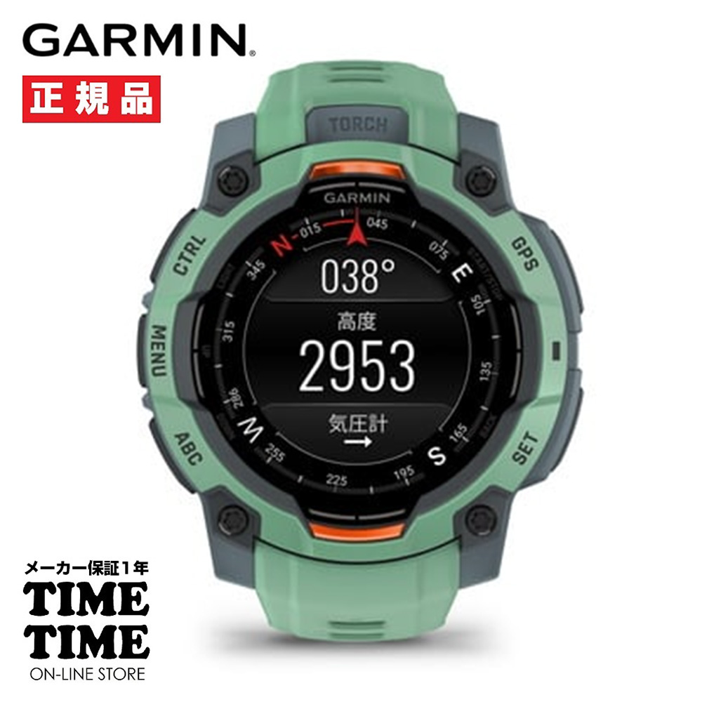 GARMIN ガーミン Instinct 3 AMOLED インスティンクト3 アモレッド 45mm Neotropic GPSスマートウォッチ Suica対応 010-02936-31【安心のメーカー1年保証】
