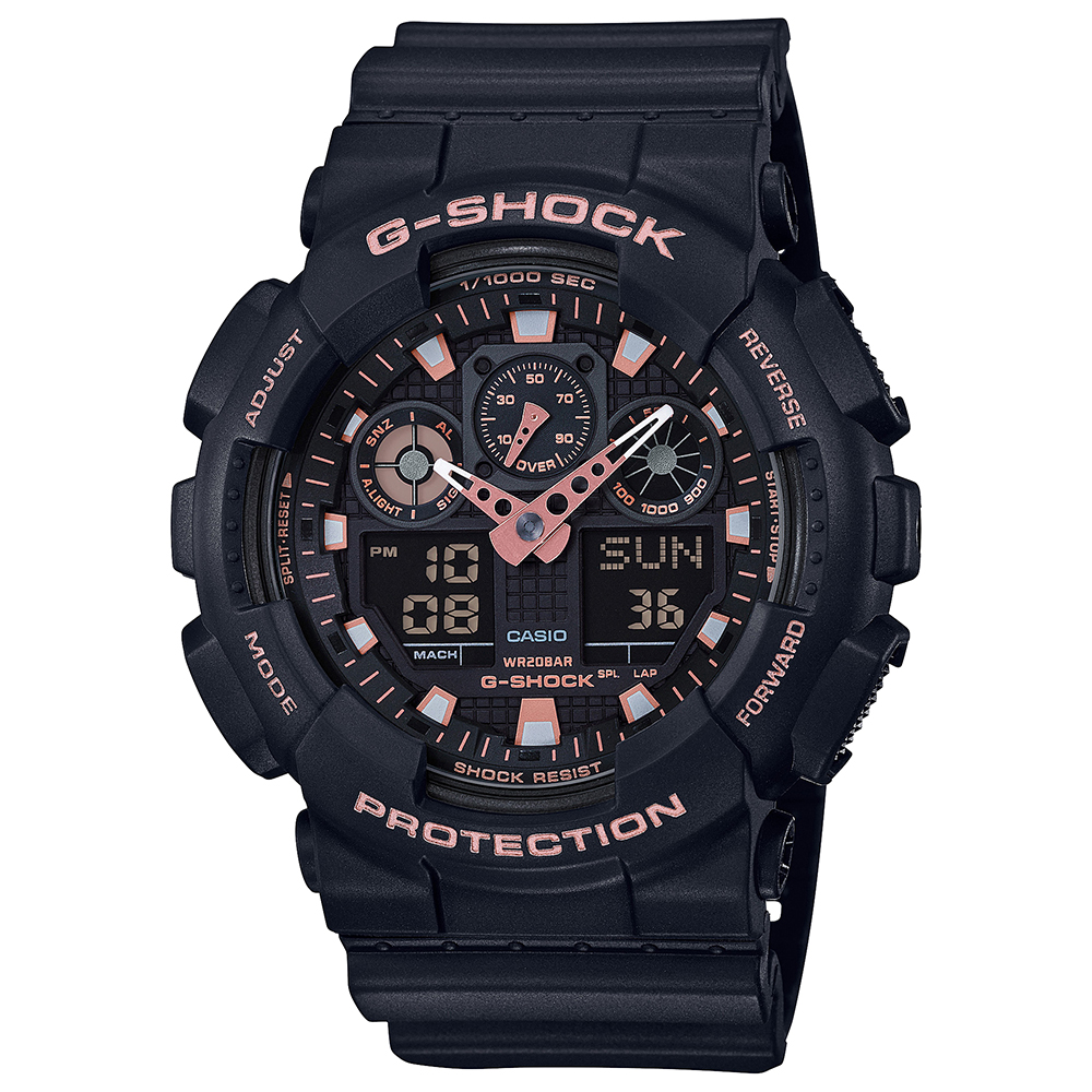 CASIO カシオ G-SHOCK Gショック GA-100GBX-1A4JF BLACK&GOLD【安心の3年保証】 腕時計