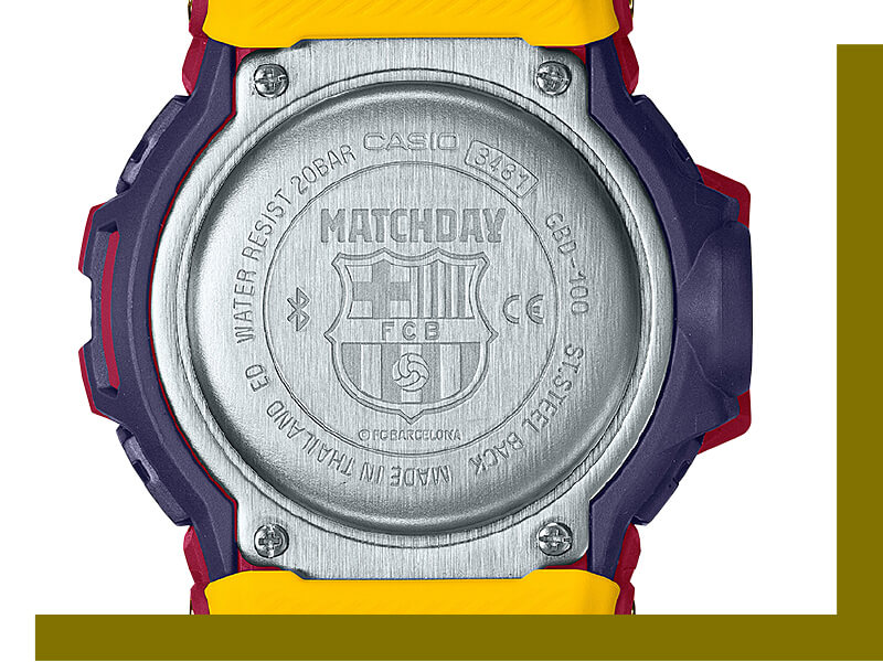 G-SHOCK FCバルセロナ「MATCHDAY」コラボレーションモデル | タイム